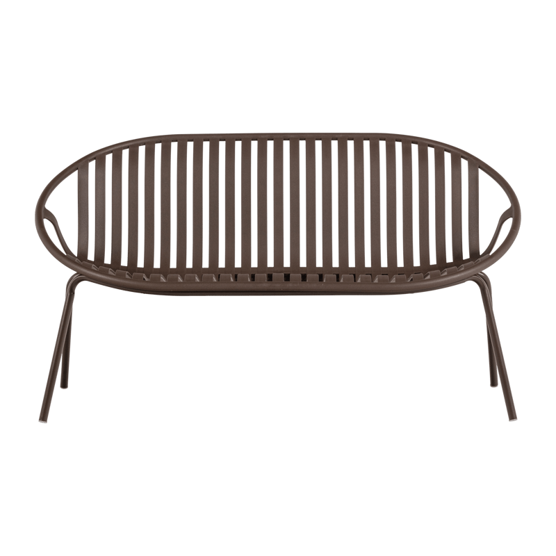 Bänk Bruce 134 cm Utomhus - Lila/Brun - Utemöbler - Utesoffa - Trädgårdsbänk & utebänk