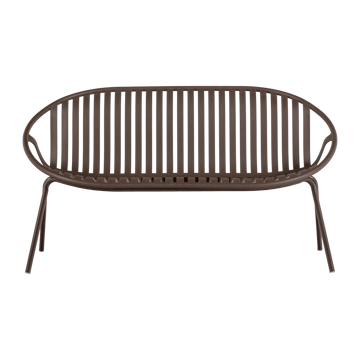 Bänk Bruce 134 cm Utomhus - Lila/Brun - Utemöbler - Utesoffa - Trädgårdsbänk & utebänk