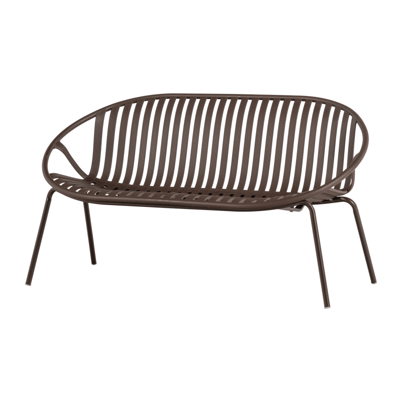 Bänk Bruce 134 cm Utomhus, Lila/Brun