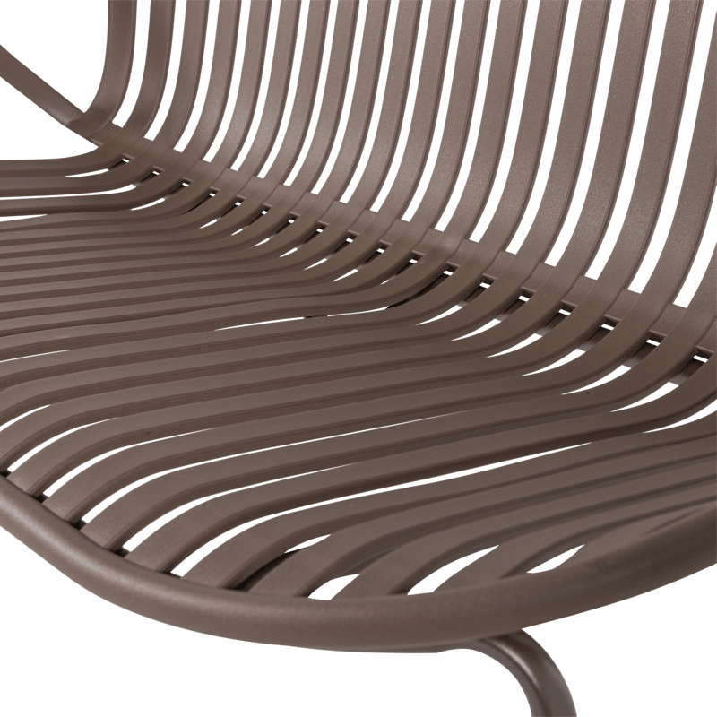 Bänk Bruce 134 cm Utomhus - Lila/Brun - Utemöbler - Utesoffa - Trädgårdsbänk & utebänk