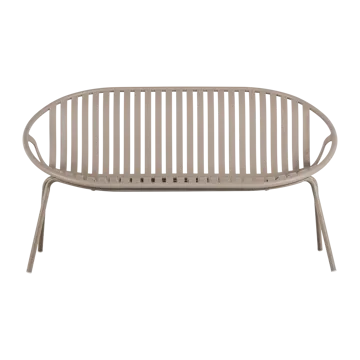 Bänk Bruce 134 cm Utomhus - Sand - Utemöbler - Utesoffa - Trädgårdsbänk & utebänk