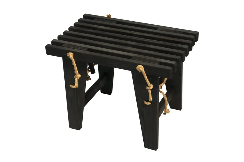 Bänk Utomhus EcoFurn Ecobench 60 cm Furu Svart Oljad, Furu Svart Oljad