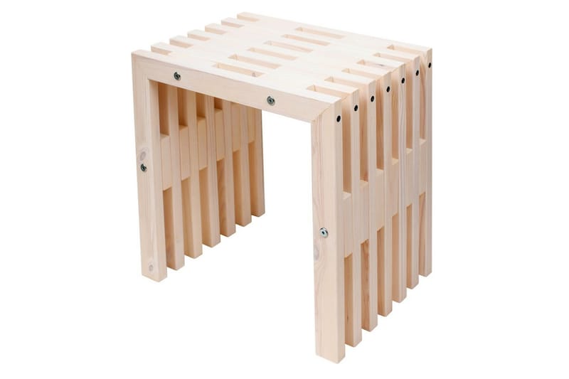 Bänk Utomhus Hillerstorp 45 cm Furu oljad vit, Furu oljad vit