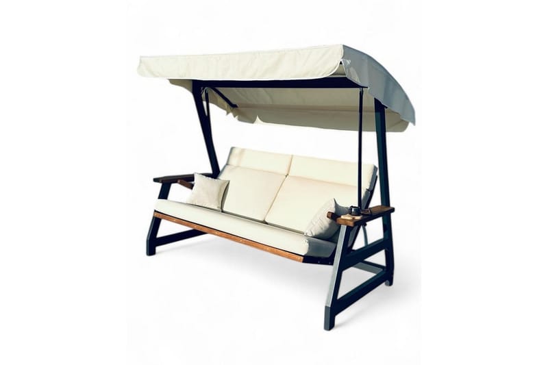 Berriaren Hängsoffa Utomhus 3-sits - Natur/Offwhite - Utemöbler - Utesoffa - Hängsoffa