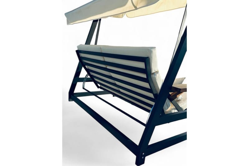 Berriaren Hängsoffa Utomhus 3-sits - Natur/Offwhite - Utemöbler - Utesoffa - Hängsoffa
