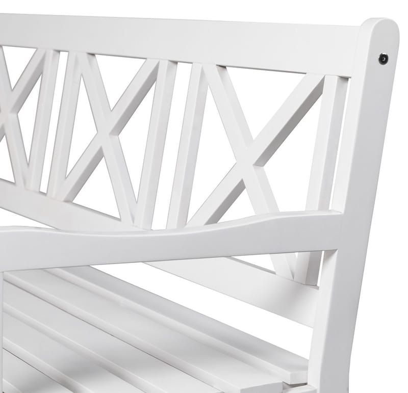 Bohus trädgårdsbänk 3-sits - Vit - Vit - Utemöbler - Utesoffa - Trädgårdsbänk & utebänk