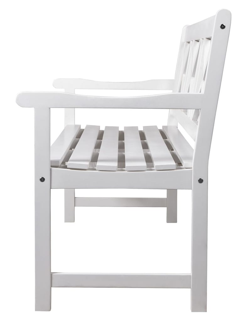 Bohus trädgårdsbänk 3-sits - Vit - Vit - Utemöbler - Utesoffa - Trädgårdsbänk & utebänk