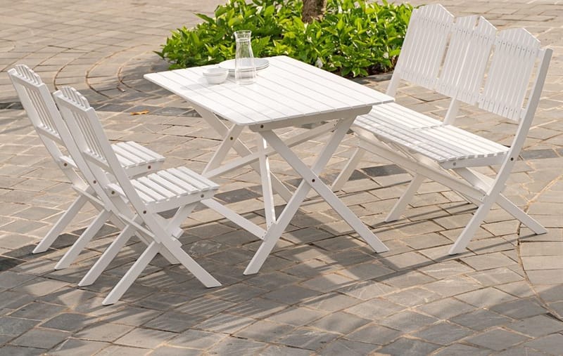 Brännö trädgårdssoffa Vit - Vit - Utemöbler - Utesoffa - Trädgårdssoffa