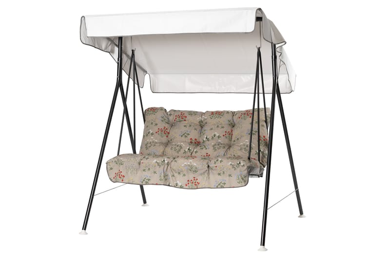 Duetto Komplett Hammock 130 cm - Grå/Blommig - Utemöbler - Utesoffa - Hammock