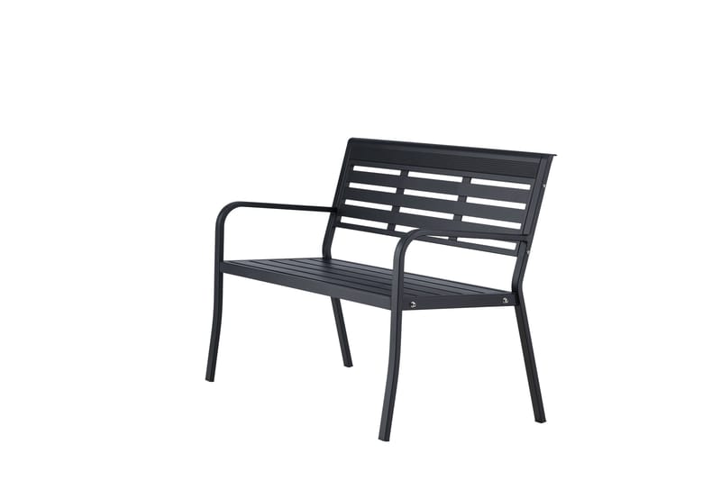 Elvas Utebänk - Svart - Utemöbler - Utesoffa - Trädgårdsbänk & utebänk