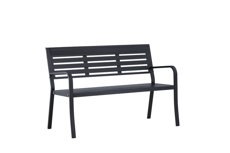 Elvas Utebänk - Svart - Utemöbler - Utesoffa - Trädgårdsbänk & utebänk