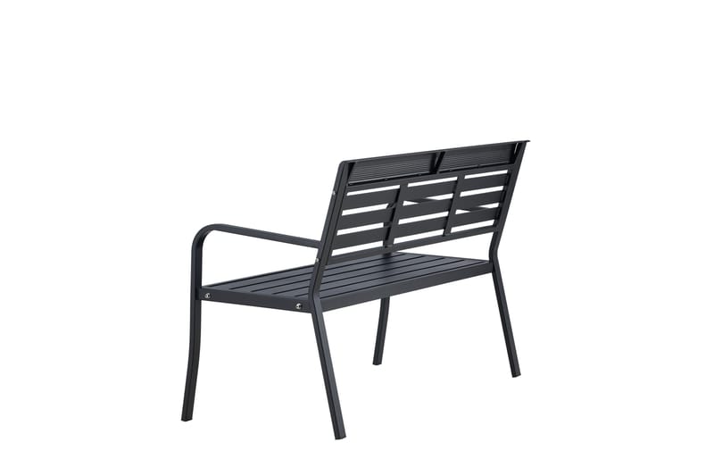 Elvas Utebänk - Svart - Utemöbler - Utesoffa - Trädgårdsbänk & utebänk