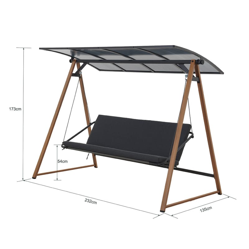 Gunga Herning - Grå - Utemöbler - Utesoffa - Hängsoffa