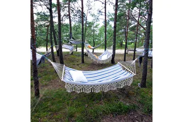 Hängmatta Romance Blårandig - Blå/Vit - Utemöbler - Utesoffa - Hängmatta