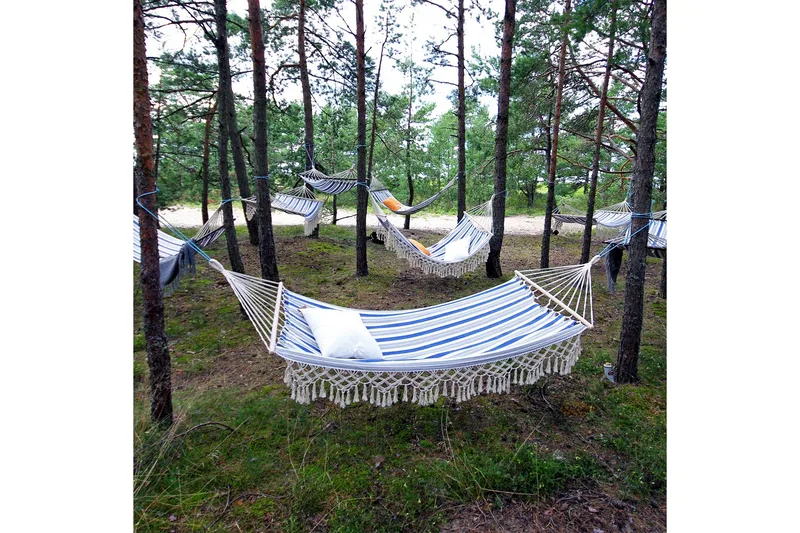 Hängmatta Romance Blårandig - Blå/Vit - Utemöbler - Utesoffa - Hängmatta