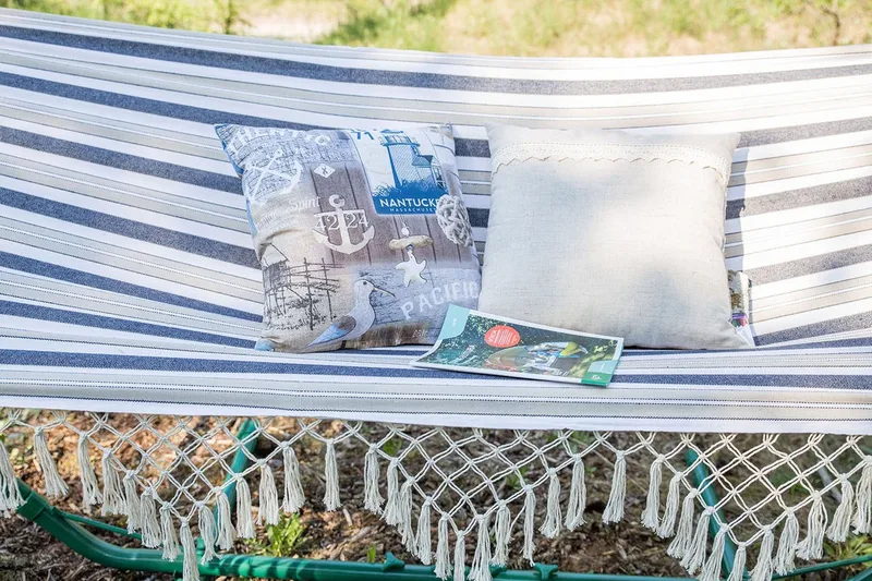 Hängmatta Romance Blårandig - Blå/Vit - Utemöbler - Utesoffa - Hängmatta