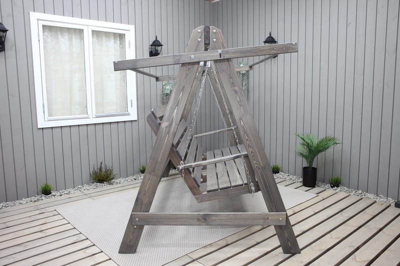 Hängmatta Pelle gunga utan tak Utomhus - Grå - Utemöbler - Utesoffa - Hammock