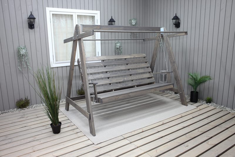 Hängmatta Pelle gunga utan tak Utomhus - Grå - Utemöbler - Utesoffa - Hammock