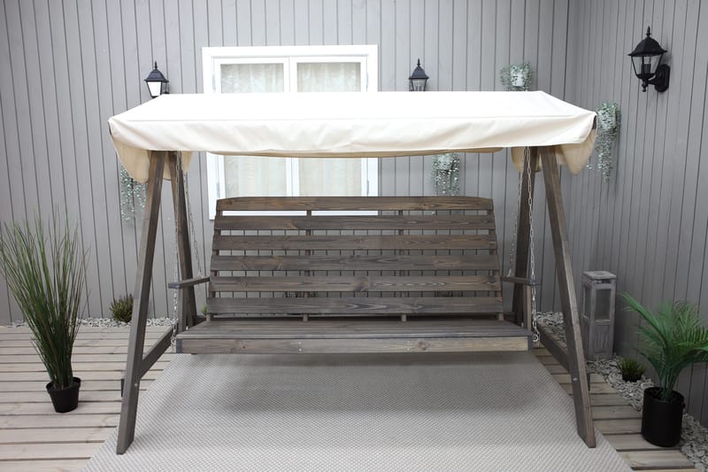 Hängmatta Pelle gunga utan tak Utomhus - Grå - Utemöbler - Utesoffa - Hammock