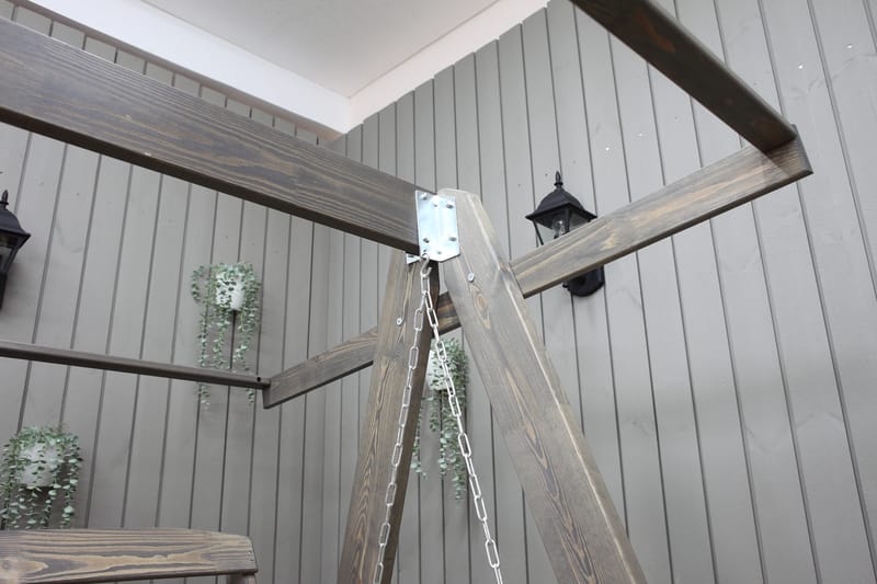 Hängmatta Pelle gunga utan tak Utomhus - Grå - Utemöbler - Utesoffa - Hammock