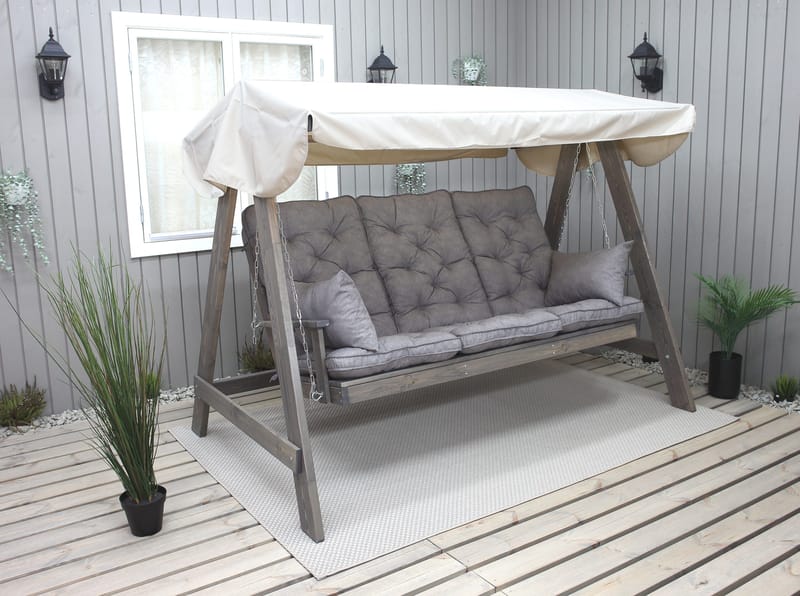 Hängmatta Pelle gunga utan tak Utomhus - Grå - Utemöbler - Utesoffa - Hammock