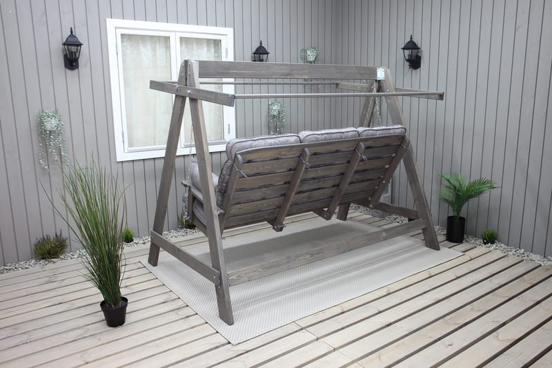 Hängmatta Pelle gunga utan tak Utomhus - Grå - Utemöbler - Utesoffa - Hammock