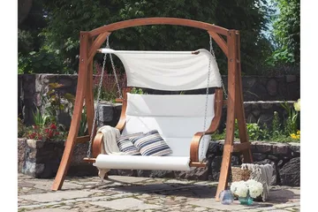 Aprilia Hängsoffa 202 cm - Vit - Utemöbler - Utesoffa - Hängsoffa