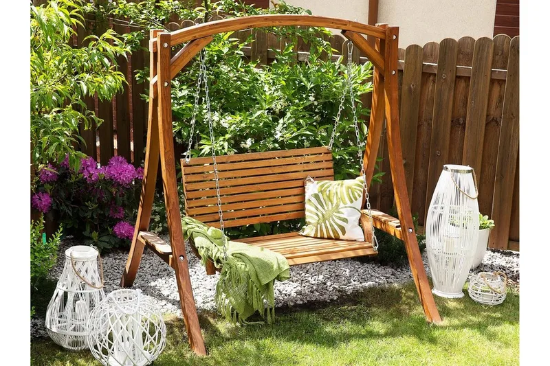 Novara Hammock - Trä/Natur - Utemöbler - Utesoffa - Hängsoffa