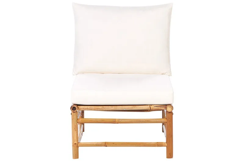 Hörnsoffa Cerreto Vit/ljust trä, 5-Sits - Vit/ljust trä, 5-Sits - Trädgård & spabad - Utemiljö - Altan & terrass - Altanmöbler