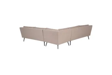 Hörnsoffa Loretello Beige/grå - Beige/grå - Utemöbler - Utesoffa - Trädgårdssoffa