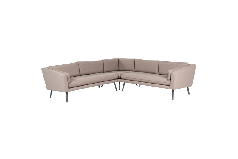 Hörnsoffa Loretello Beige/grå - Beige/grå - Utemöbler - Utesoffa - Trädgårdssoffa