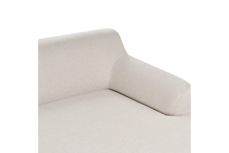 Hörnsoffa Sosjo Beige, ljust trä, Vänstervänd - Beige, ljust trä, Vänstervänd - Utemöbler - Utesoffa - Trädgårdssoffa