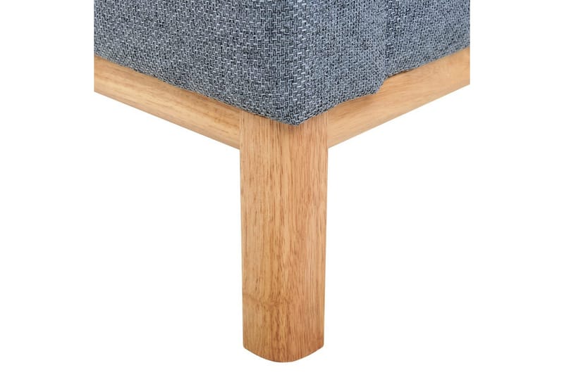 Hörnsoffa Sosjo Blått, ljust trä, Vänstervänd - Blått, ljust trä, Vänstervänd - Utemöbler - Utesoffa - Trädgårdssoffa