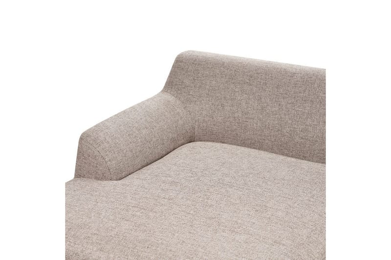 Hörnsoffa Sosjo Brunt, ljust trä, Högervänd - Brunt, ljust trä, Högervänd - Utemöbler - Utesoffa - Trädgårdssoffa