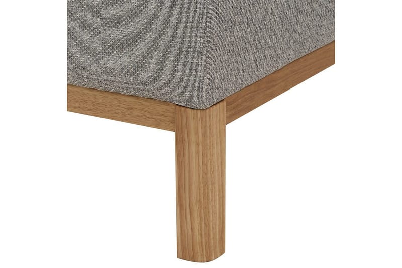 Hörnsoffa Sosjo Grå, ljust trä, Högervänd - Grå, ljust trä, Högervänd - Utemöbler - Utesoffa - Trädgårdssoffa