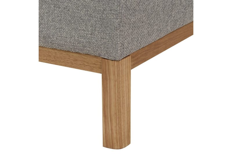 Hörnsoffa Sosjo Grå, ljust trä, Vänstervänd - Grå, ljust trä, Vänstervänd - Utemöbler - Utesoffa - Trädgårdssoffa