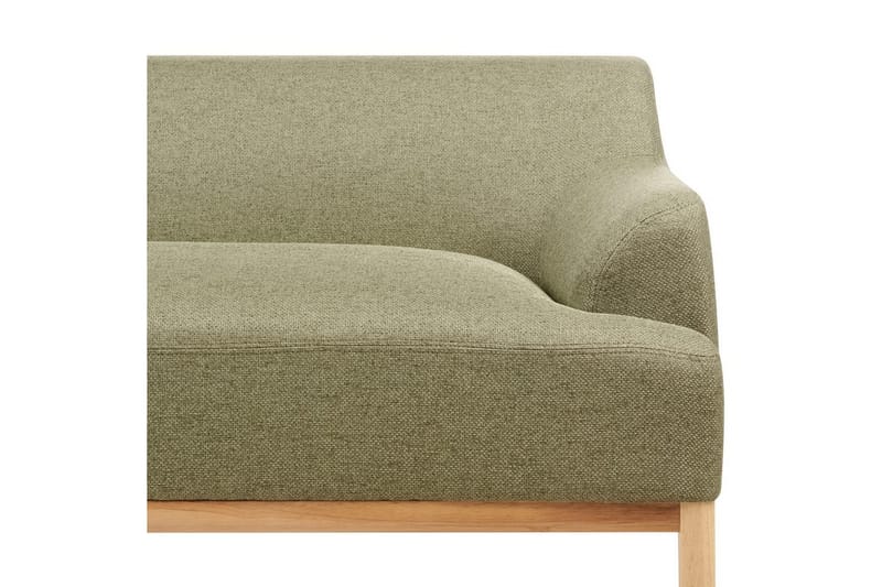 Hörnsoffa Sosjo Grönt, ljust trä, Högervänd - Grönt, ljust trä, Högervänd - Utemöbler - Utesoffa - Trädgårdssoffa