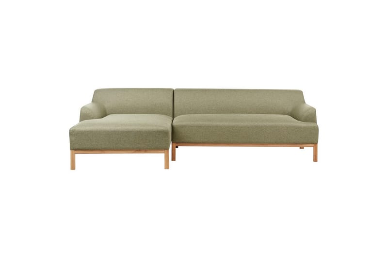 Hörnsoffa Sosjo Grönt, ljust trä, Högervänd, Grönt, ljust trä, Högervänd