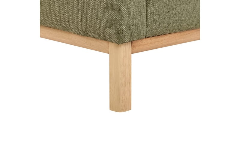 Hörnsoffa Sosjo Grönt, ljust trä, Högervänd - Grönt, ljust trä, Högervänd - Utemöbler - Utesoffa - Trädgårdssoffa