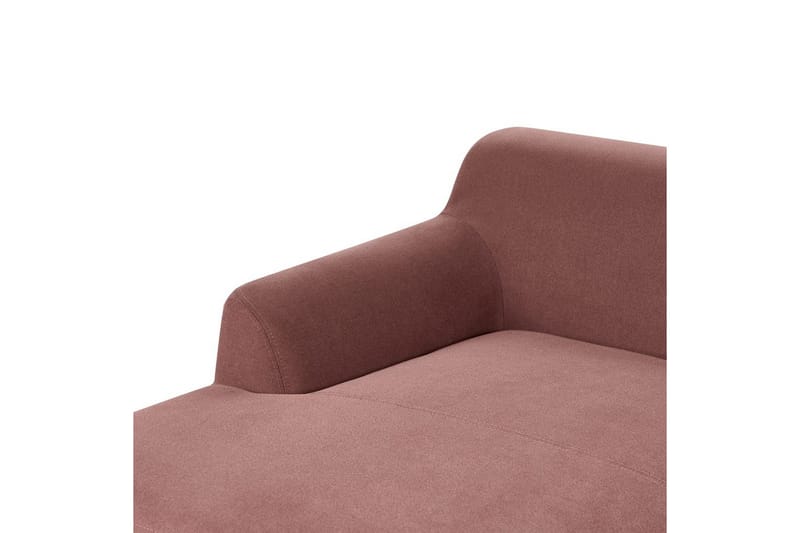 Hörnsoffa Sosjo Rött, ljust trä, Högervänd - Rött, ljust trä, Högervänd - Utemöbler - Utesoffa - Trädgårdssoffa