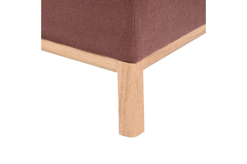 Hörnsoffa Sosjo Rött, ljust trä, Högervänd - Rött, ljust trä, Högervänd - Utemöbler - Utesoffa - Trädgårdssoffa