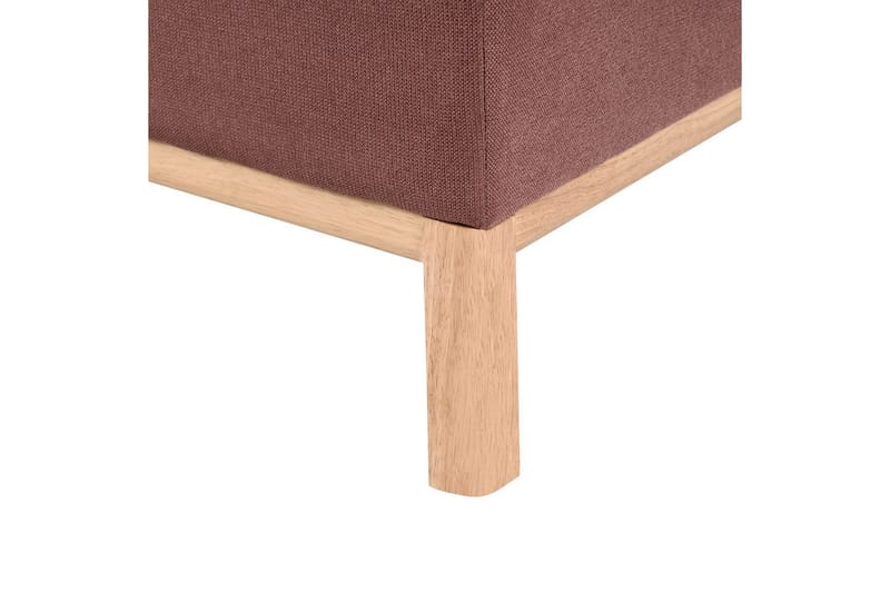 Hörnsoffa Sosjo Rött, ljust trä, Högervänd - Rött, ljust trä, Högervänd - Utemöbler - Utesoffa - Trädgårdssoffa