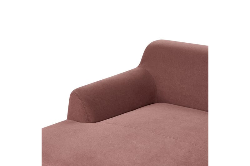 Hörnsoffa Sosjo Rött, ljust trä, Högervänd - Rött, ljust trä, Högervänd - Utemöbler - Utesoffa - Trädgårdssoffa
