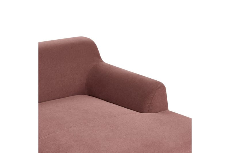 Hörnsoffa Sosjo Rött, ljust trä, Vänstervänd - Rött, ljust trä, Vänstervänd - Utemöbler - Utesoffa - Trädgårdssoffa