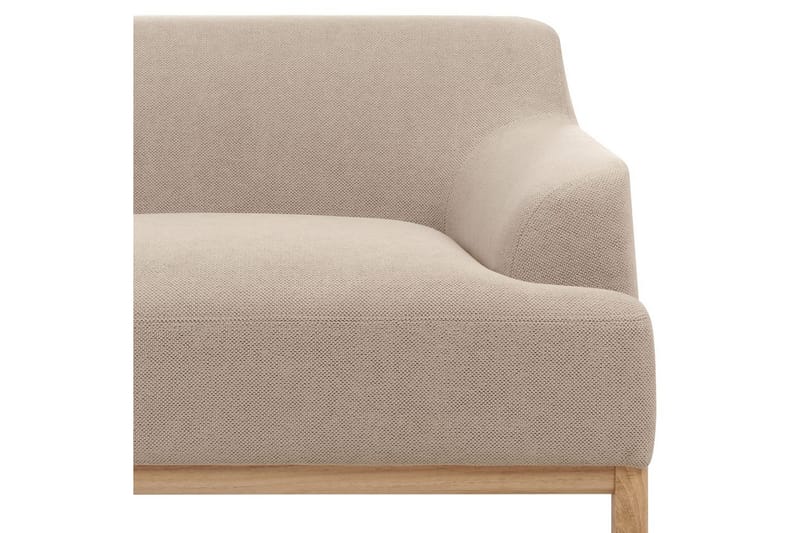 Hörnsoffa Sosjo Taupe, ljust trä, Högervänd - Taupe, ljust trä, Högervänd - Utemöbler - Utesoffa - Trädgårdssoffa