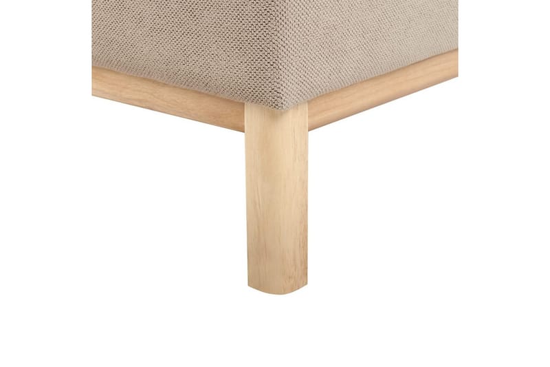 Hörnsoffa Sosjo Taupe, ljust trä, Vänstervänd - Taupe, ljust trä, Vänstervänd - Utemöbler - Utesoffa - Trädgårdssoffa