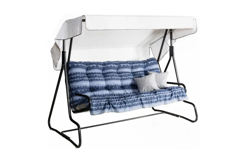 De Grande 3- pers. hammock, 86B - Grå/Blå - Utemöbler - Utesoffa - Hammock