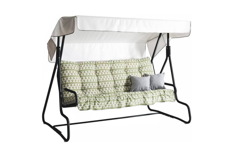 De Grande 3- pers. hammock, 45B, Grå/Beige/Grön