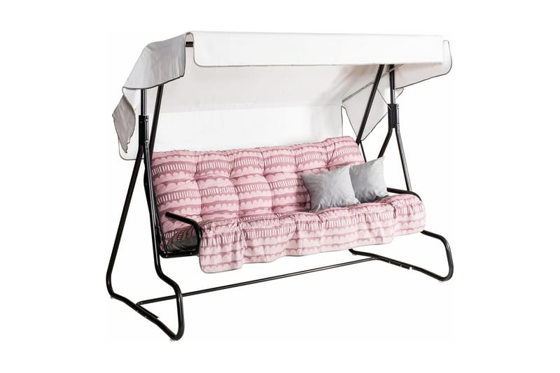 De Grande 3- pers. hammock, 84B - Grå/Rosa - Utemöbler - Utesoffa - Hammock