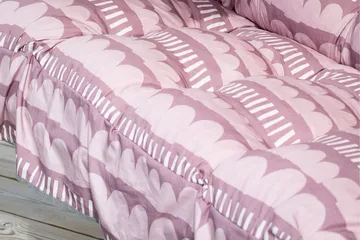 De Luxe 3- pers. hammock, 84B - Vit/Rosa - Utemöbler - Utesoffa - Hammock